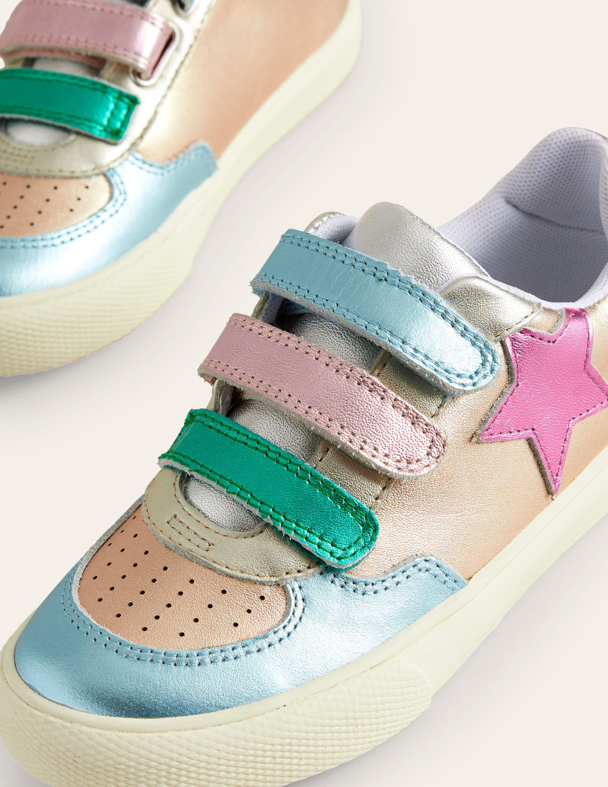 Leather Low Top-Multi Metallic Star - Image 3