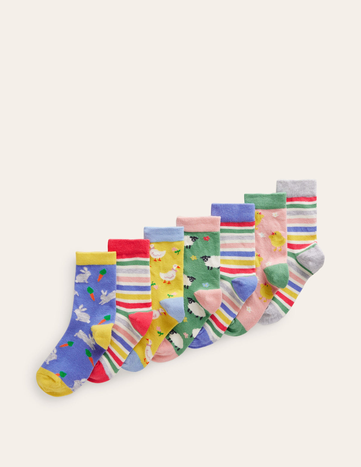 Socks 7 Pack-Spring Print - Image 1