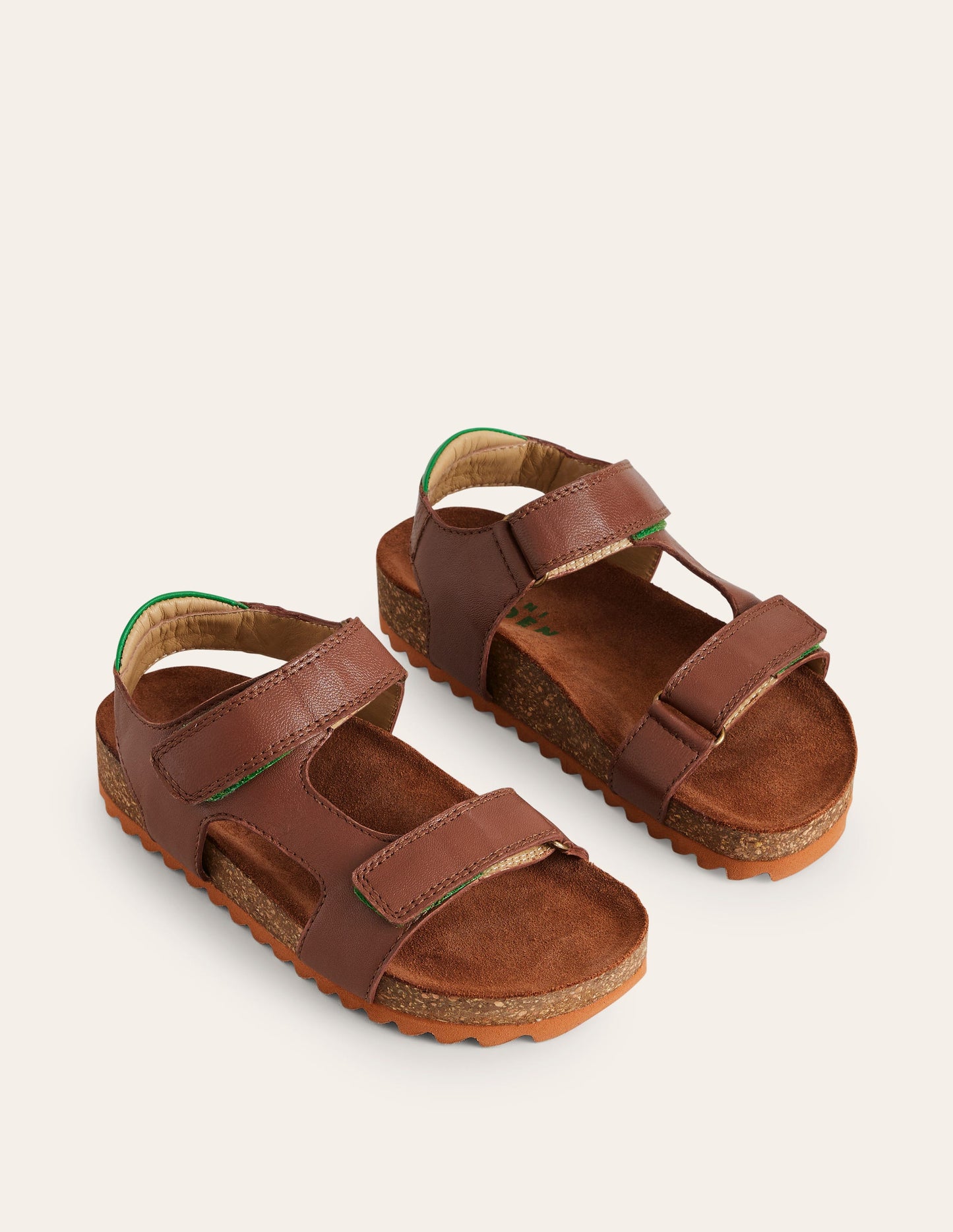 Leather Sandal-Brown