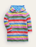 Towelling Throw-On-Multi Stripe