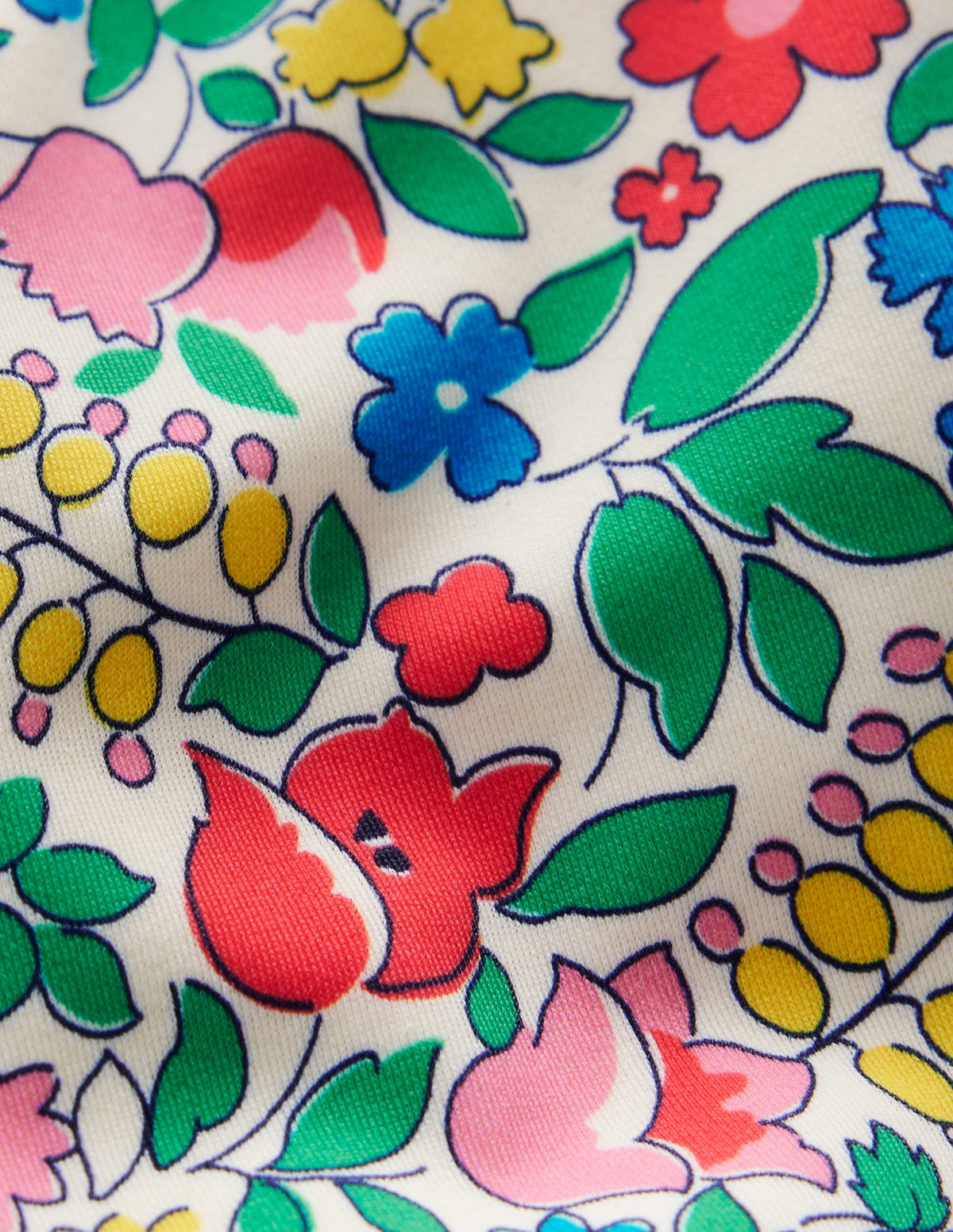 Patterned Bikini Bottoms-Multi Flowerbed-3