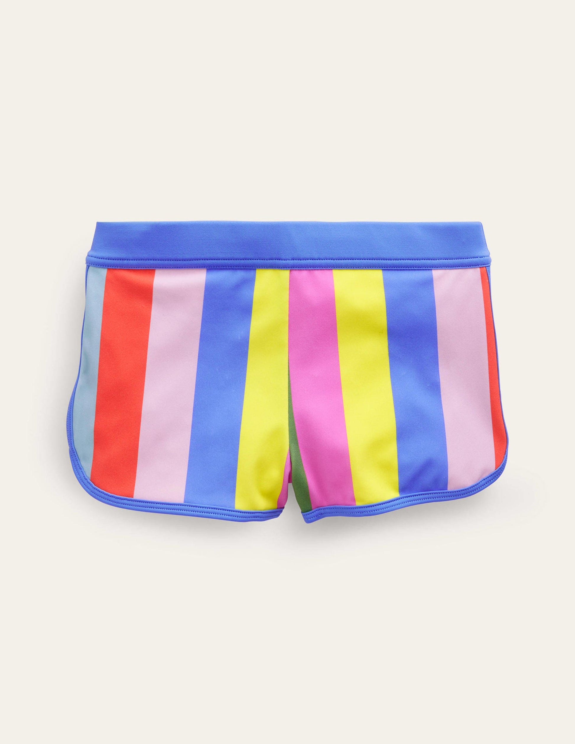 Patterned Swim Shorts-Soft Multi Stripe-1