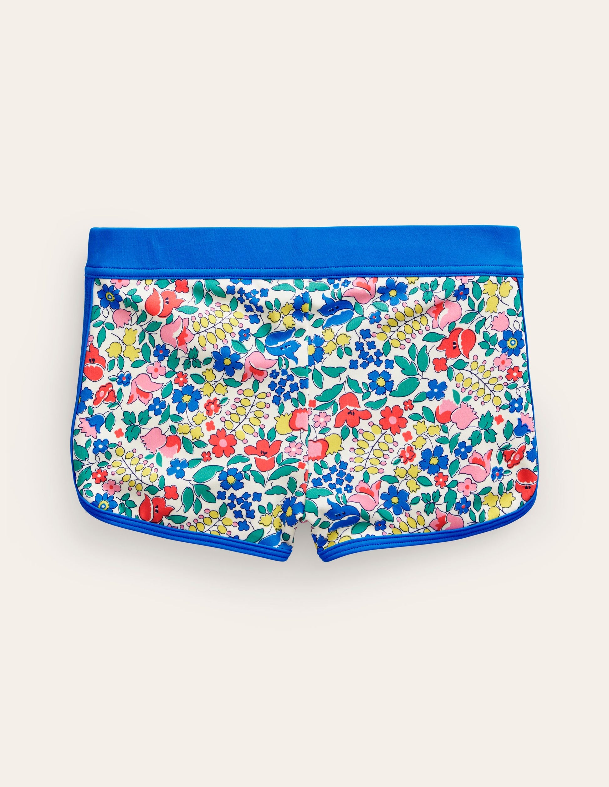 Patterned Swim Shorts-Multi Flowerbed-2