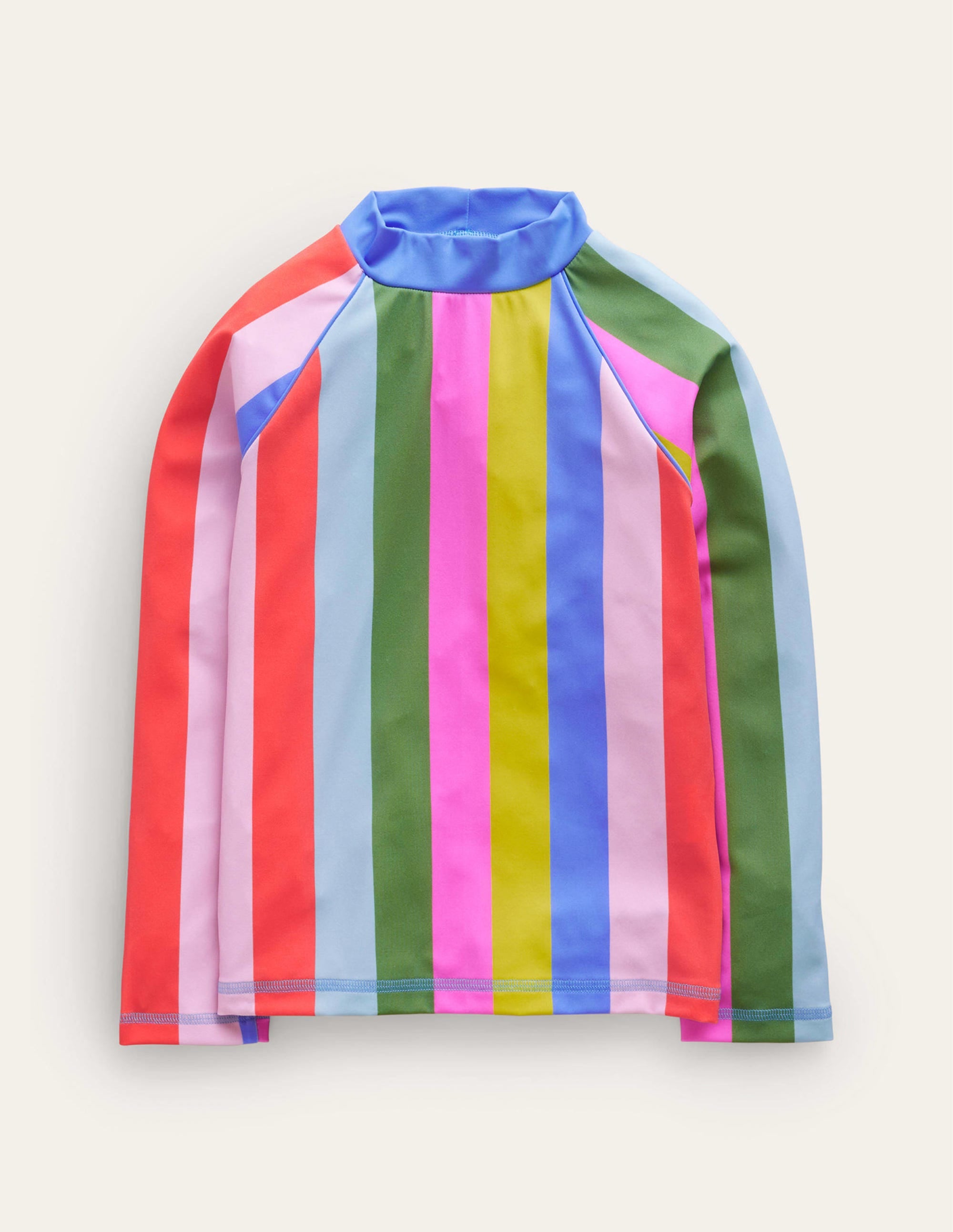 Patterned Rash Guard-Soft Multi Stripe - Image 1