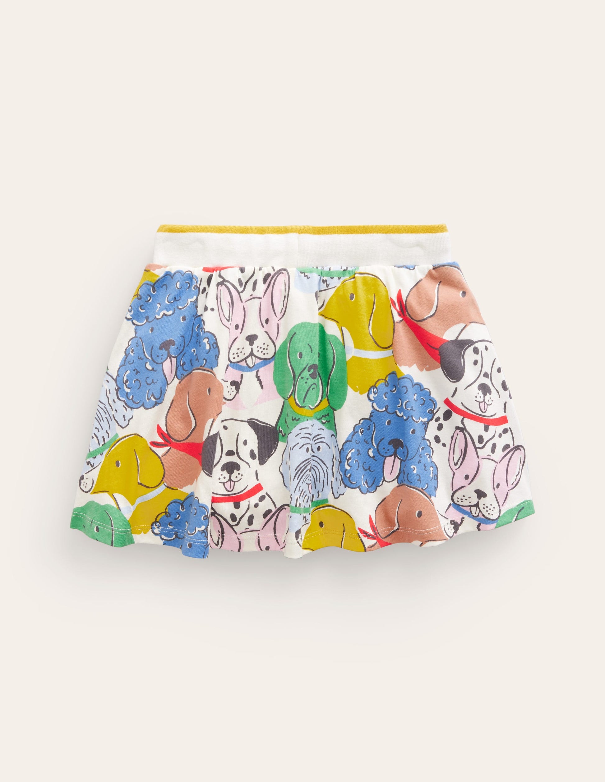 Printed Jersey Skort-Multi Dog-2