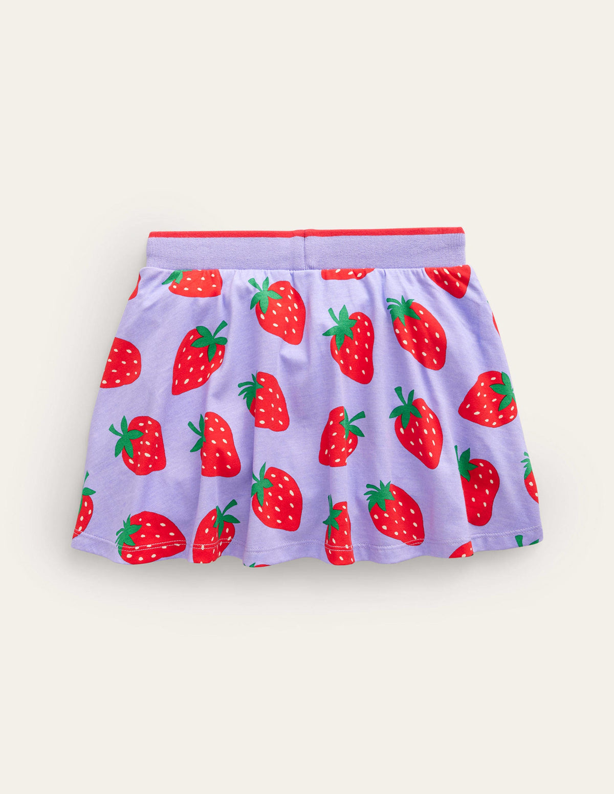 Printed Jersey Skort-Parma Violet Strawberries-2
