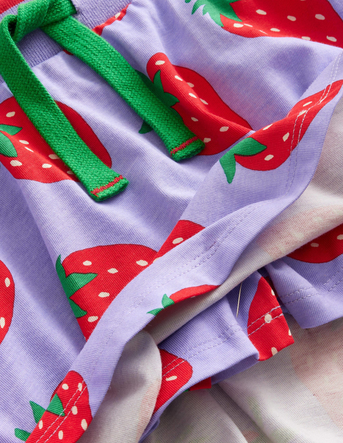 Printed Jersey Skort-Parma Violet Strawberries - Image 3