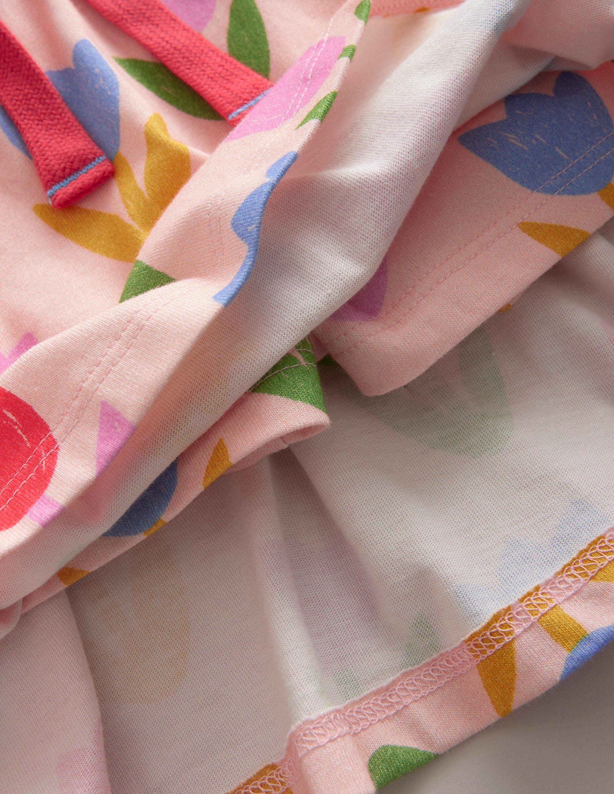Printed Jersey Skort-Provence Dusty Pink Tuilips - Image 3