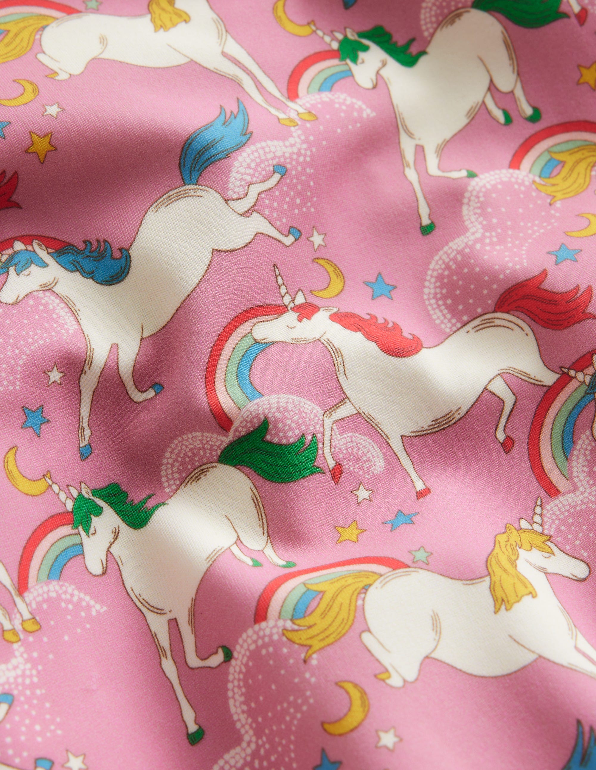 Cross-back Printed Swimsuit-Formica Pink Unicorns - Image 3
