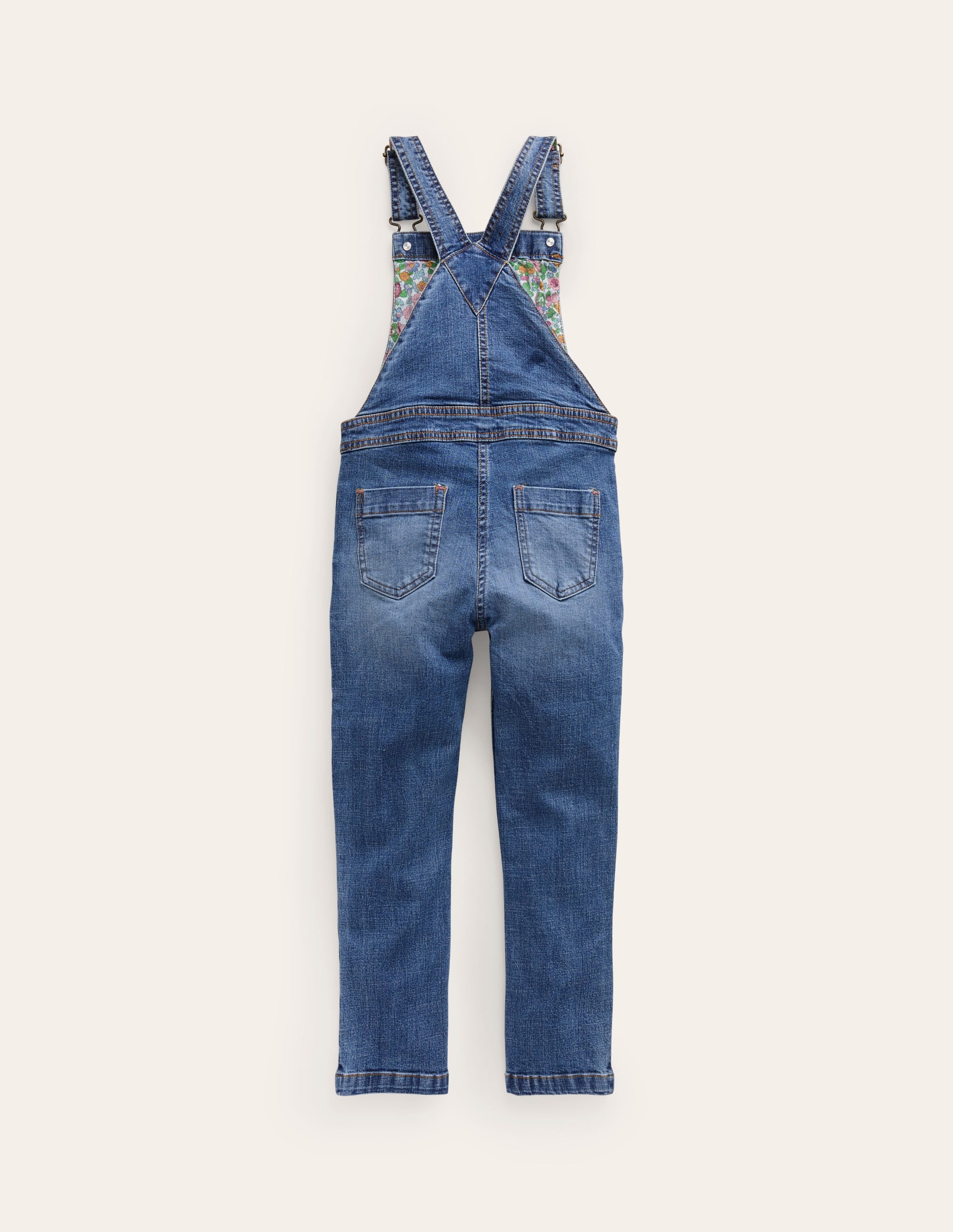 Fun Overalls-Light Vintage Denim Rainbow - Image 2