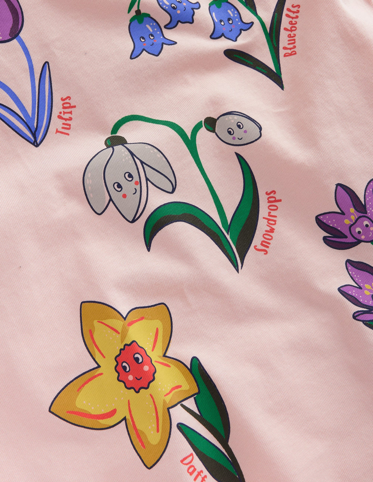 Printed Graphic T-Shirt-Provence Dusty Pink Flowers - Image 3