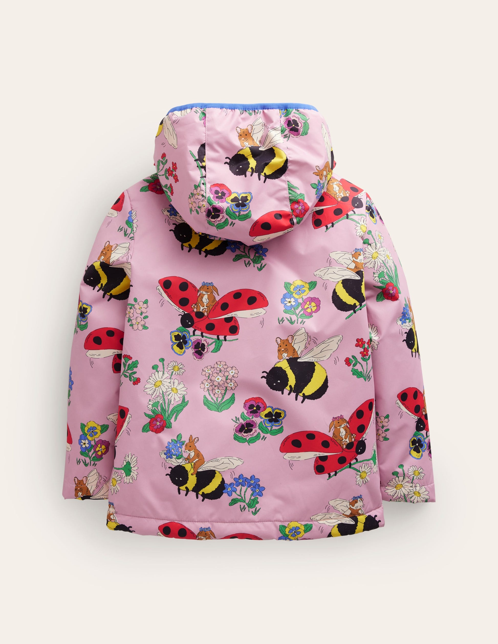 Jersey Lined Anorak-Sugared Almond Pink Bumble-2