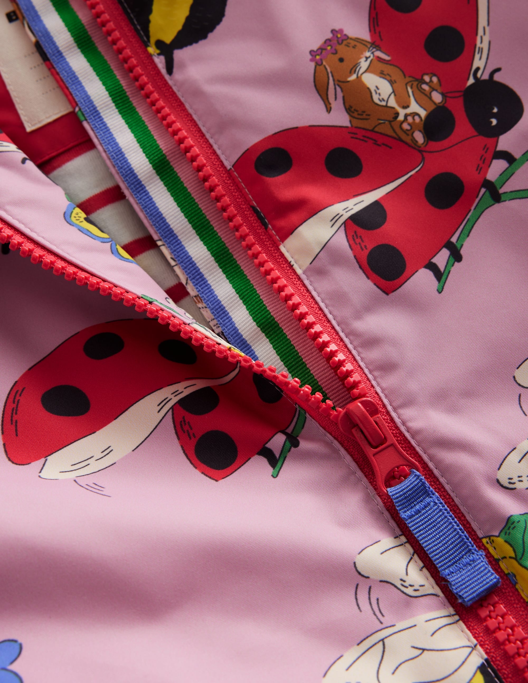 Jersey Lined Anorak-Sugared Almond Pink Bumble - Image 3