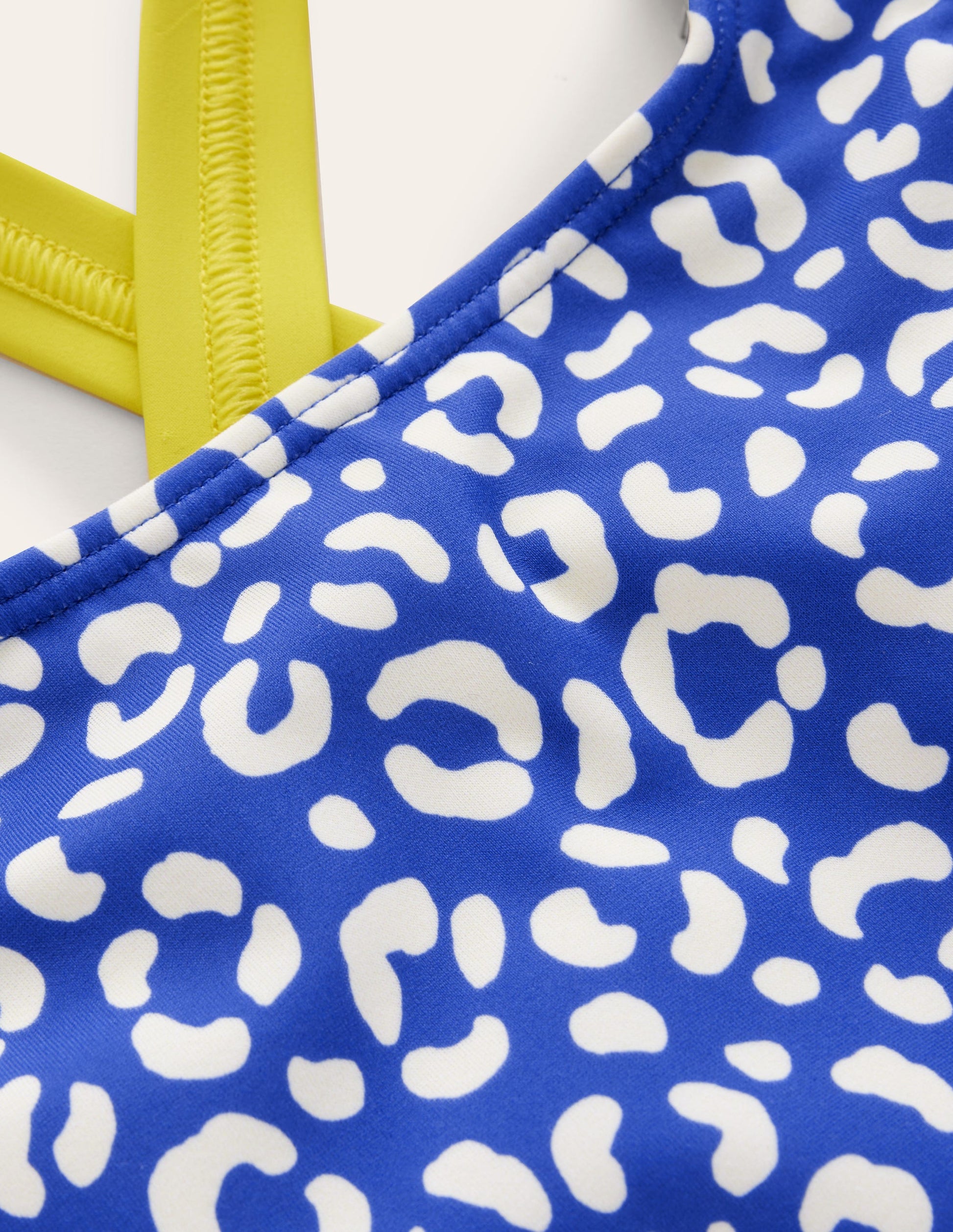 Cross Back Bikini Top-Blue Leopard-3