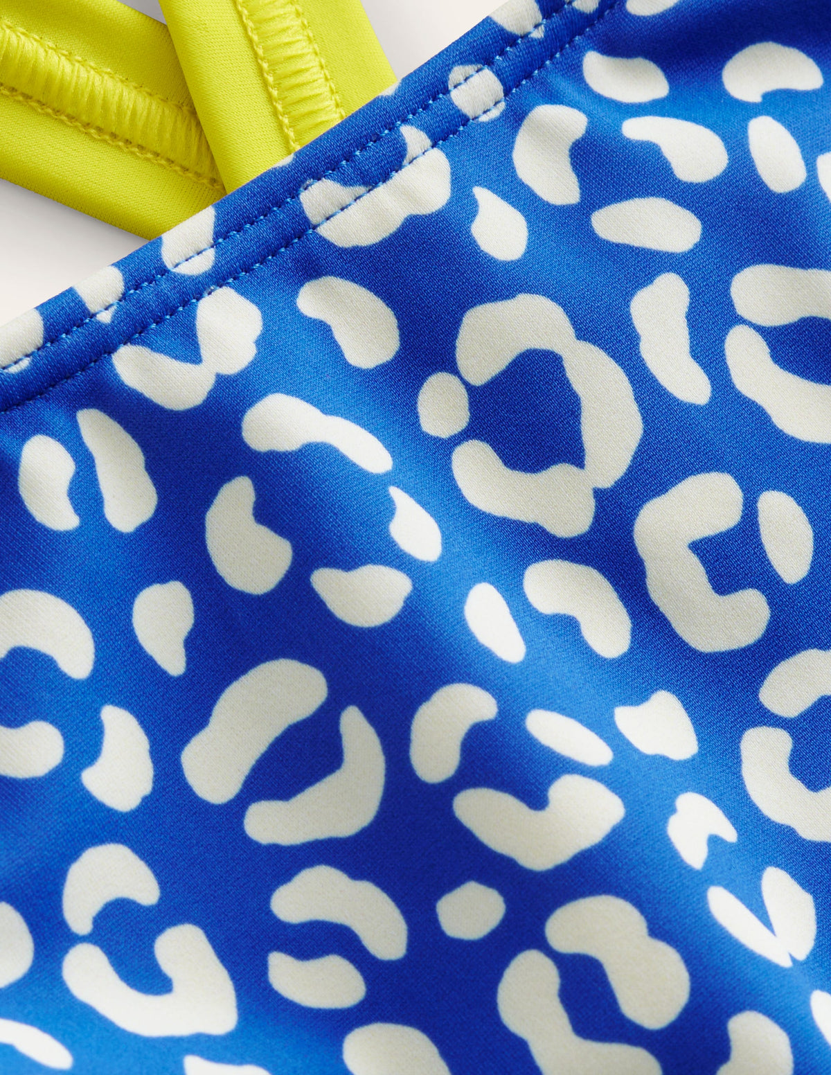 Cross Back Tankini Top-Blue Leopard - Image 3