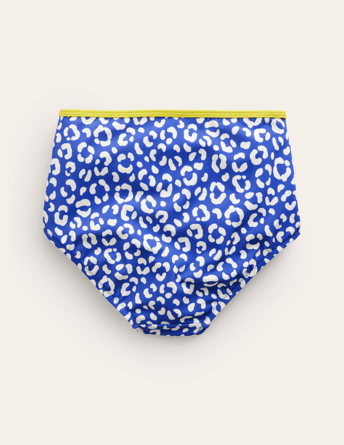High Waisted Bikini Bottoms-Blue Leopard - Image 2