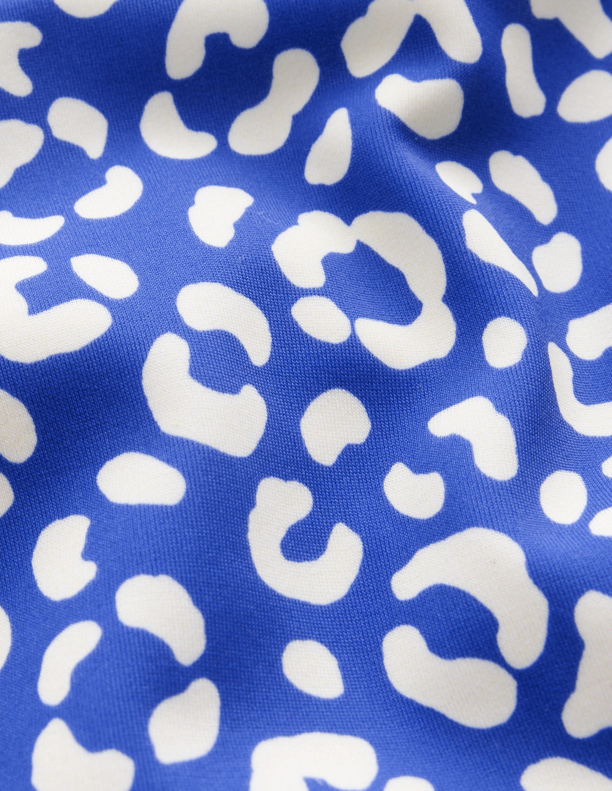 High Waisted Bikini Bottoms-Blue Leopard - Image 3