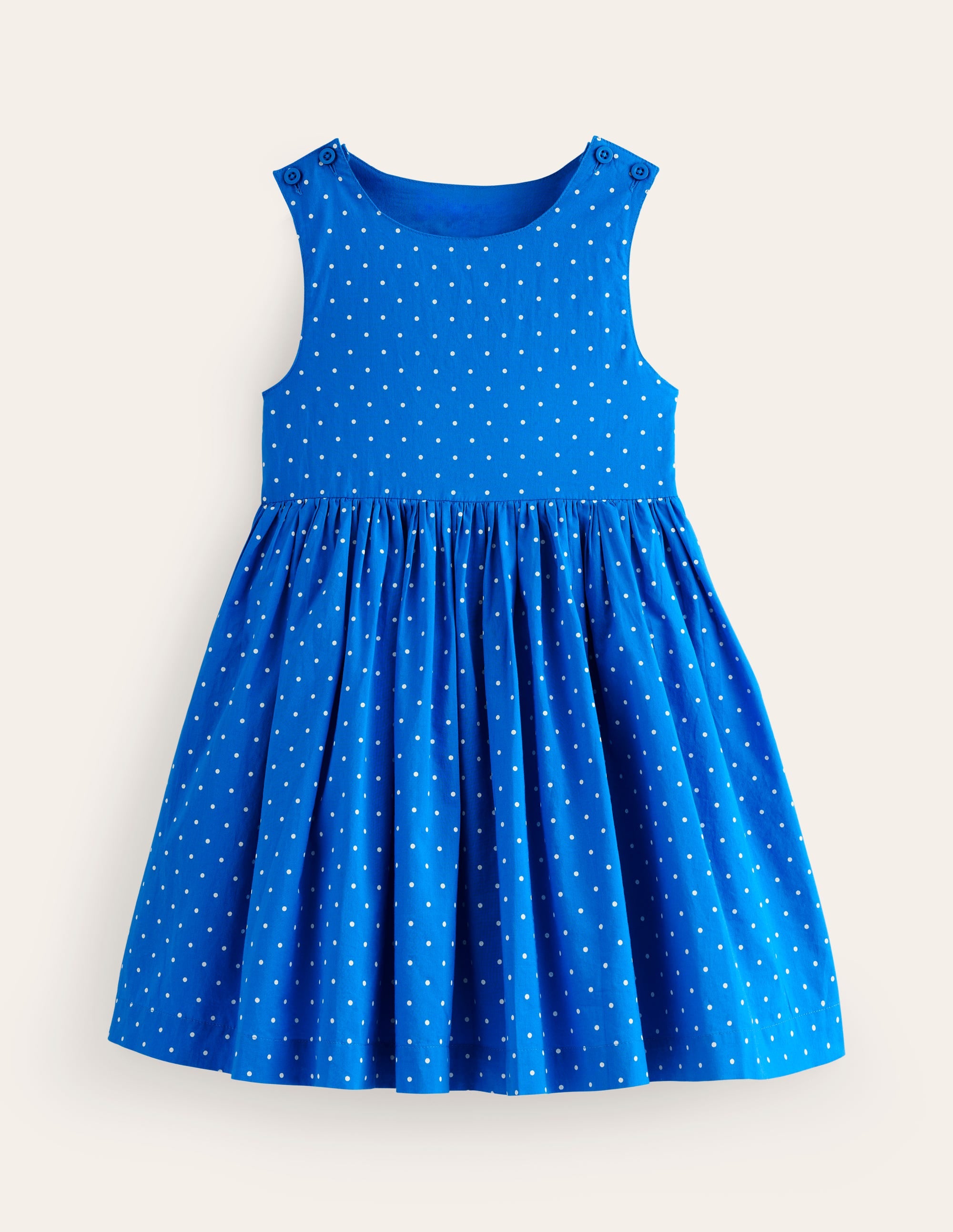 Appliqué Back Dress-Blue Rainbow - Image 1