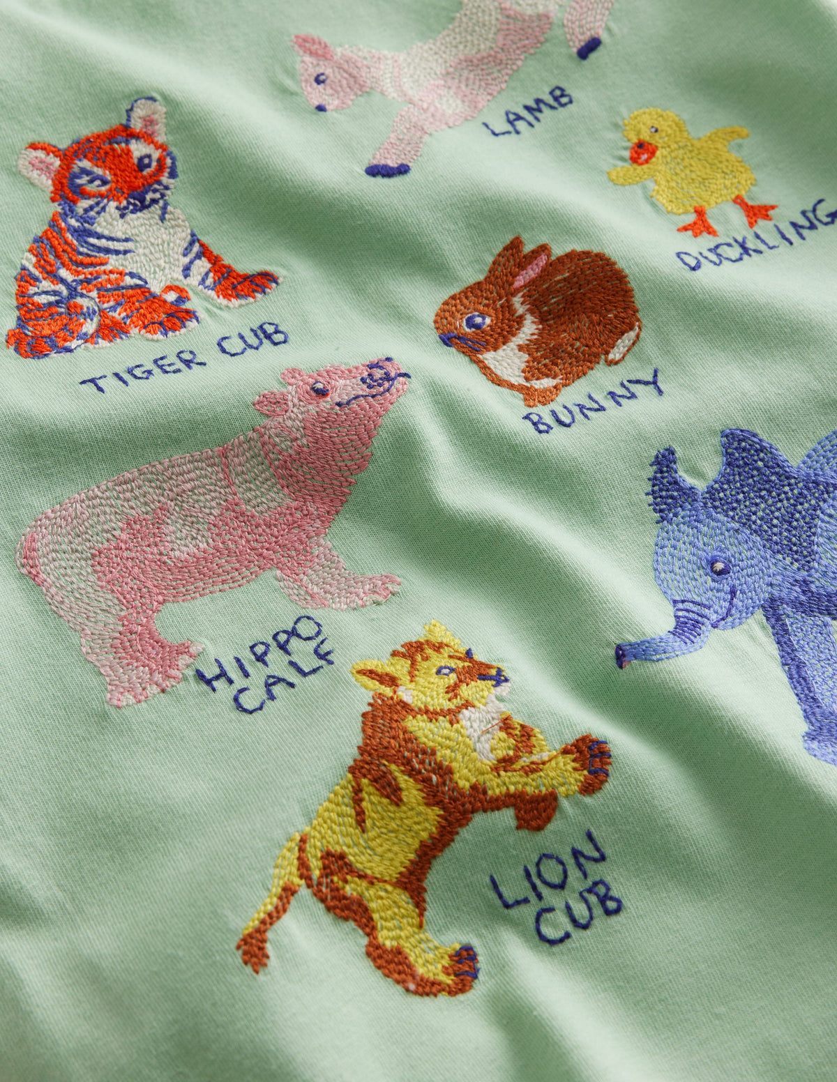 Superstitch Logo T-Shirt-Pistachio Green Animals - Image 3
