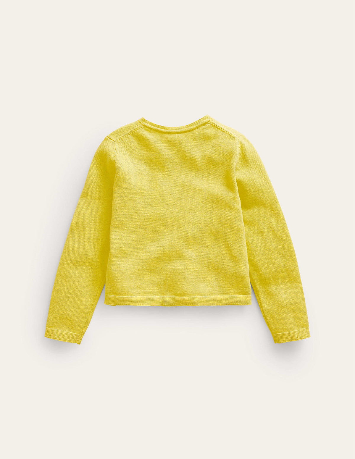 Pointelle Cotton Cardigan-Zest Yellow - Image 2