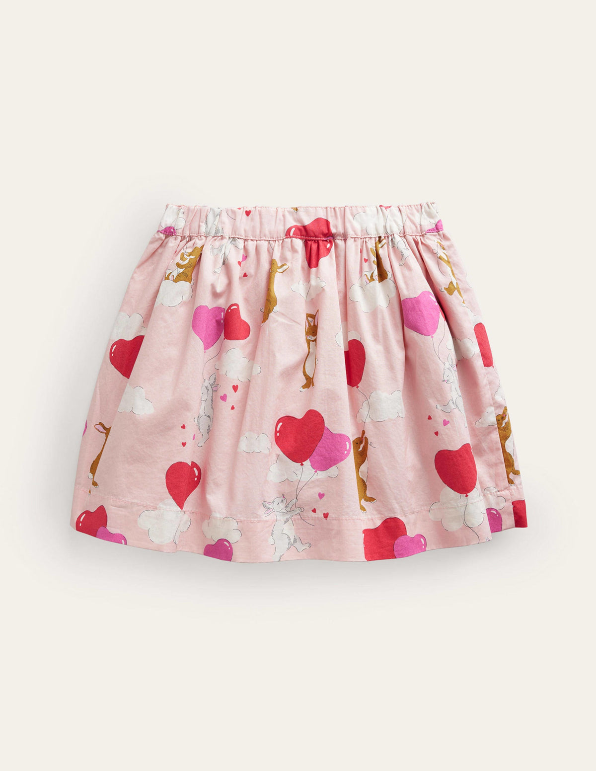 Pull On Twirly Skirt-Ballet Pink Love Bunnies - Image 2