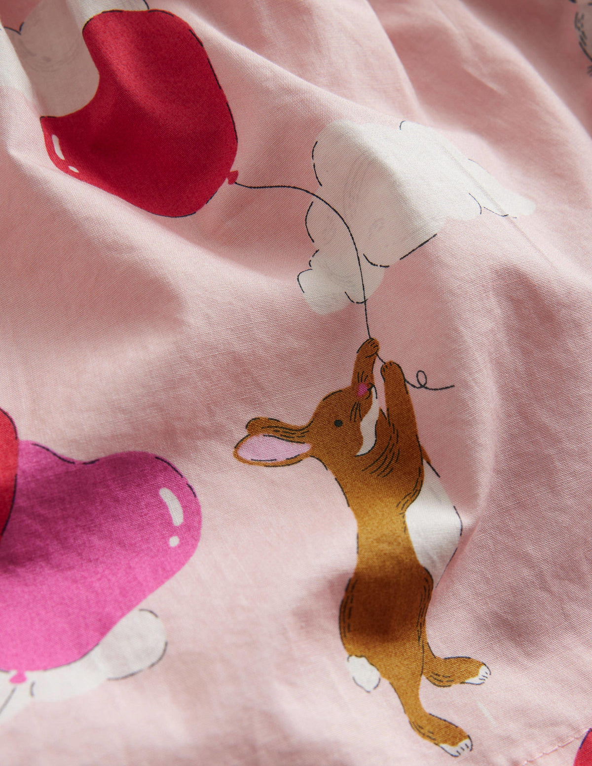 Pull On Twirly Skirt-Ballet Pink Love Bunnies-3