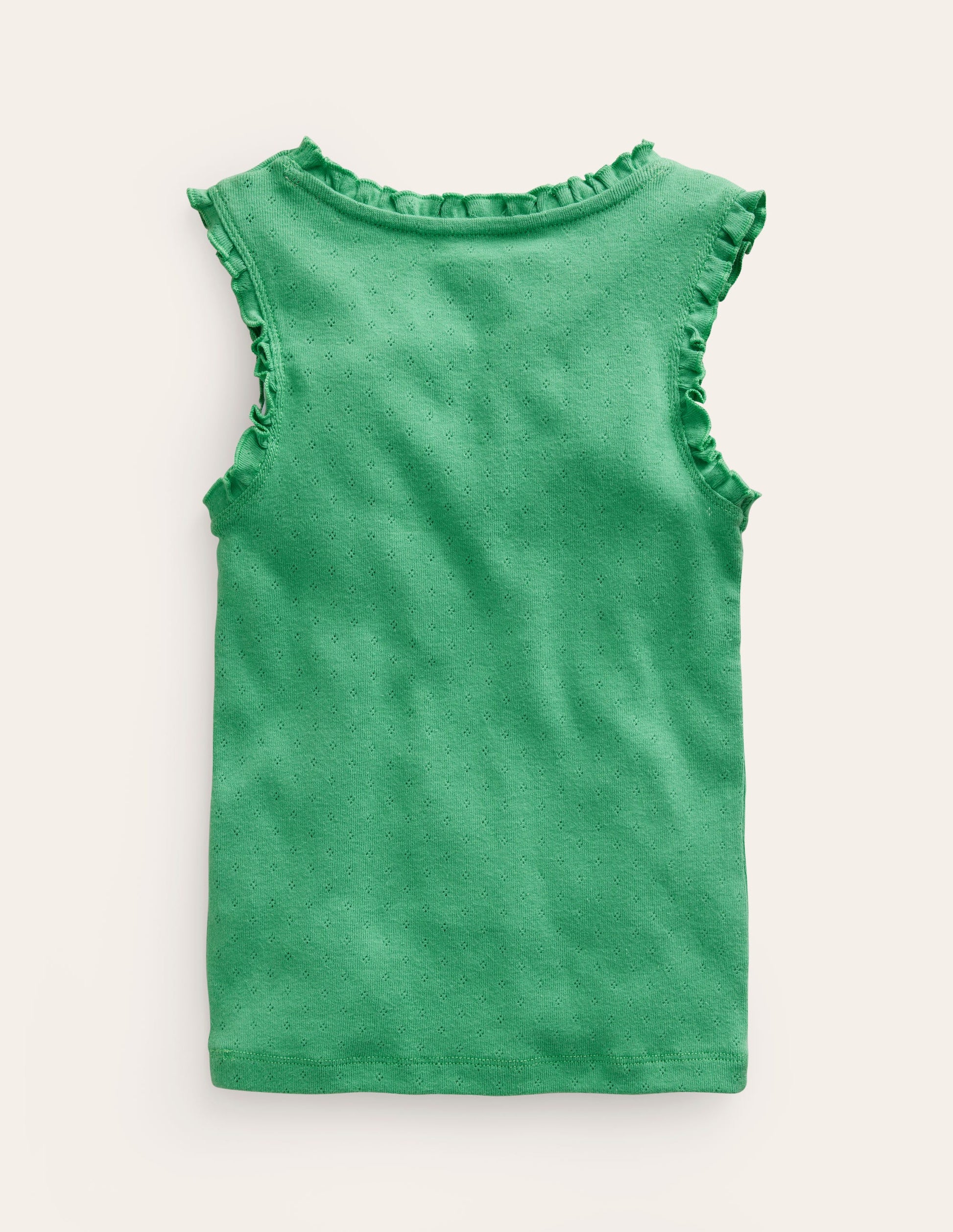 Pointelle Tank Top-Aloe Green-2