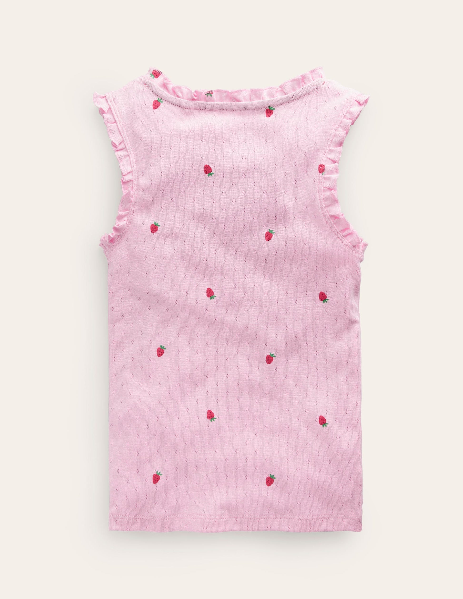 Pointelle Tank Top-Sweet Pea Strawberries-2