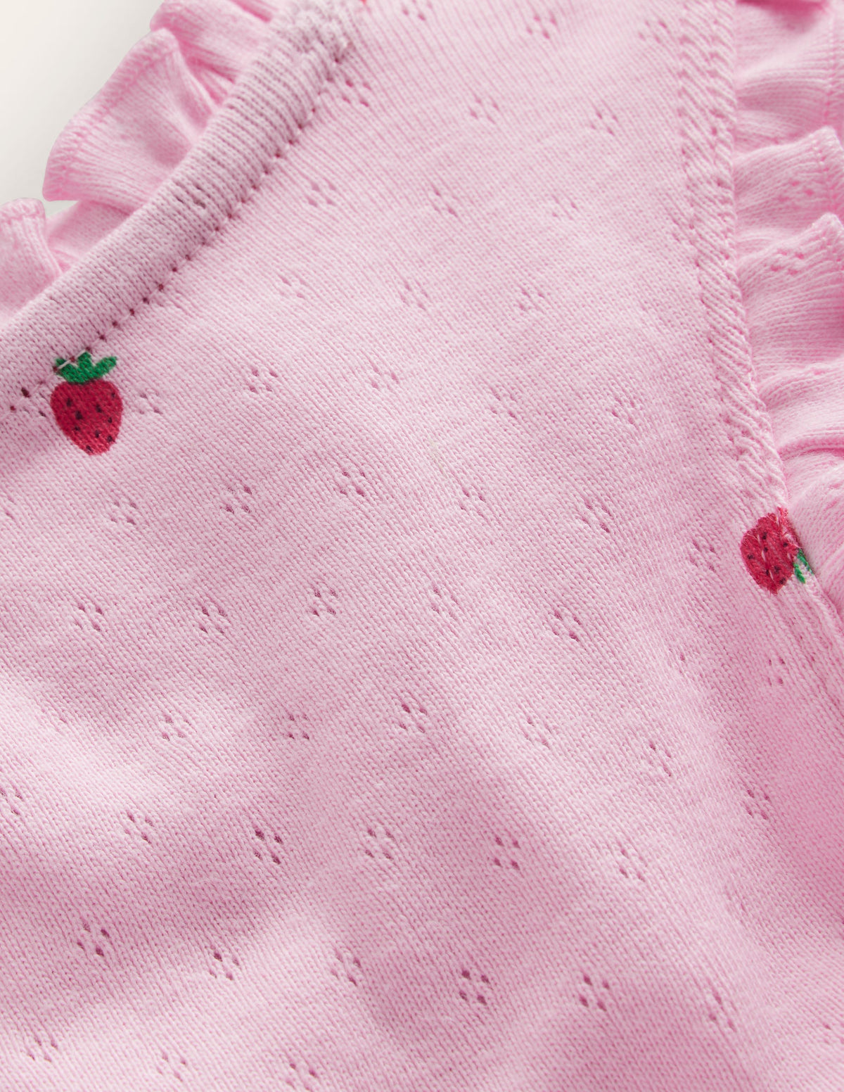 Pointelle Tank Top-Sweet Pea Strawberries - Image 3