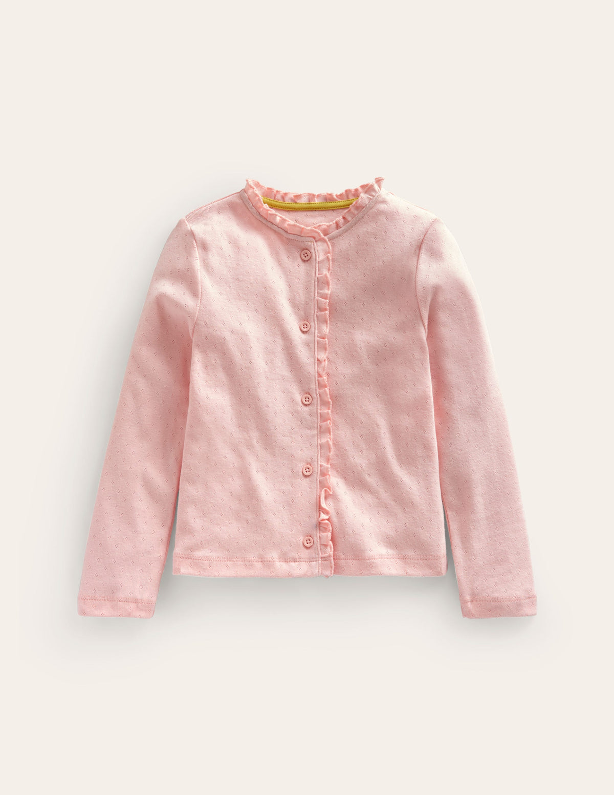 Pointelle Cardigan-Provence Dusty Pink - Image 1