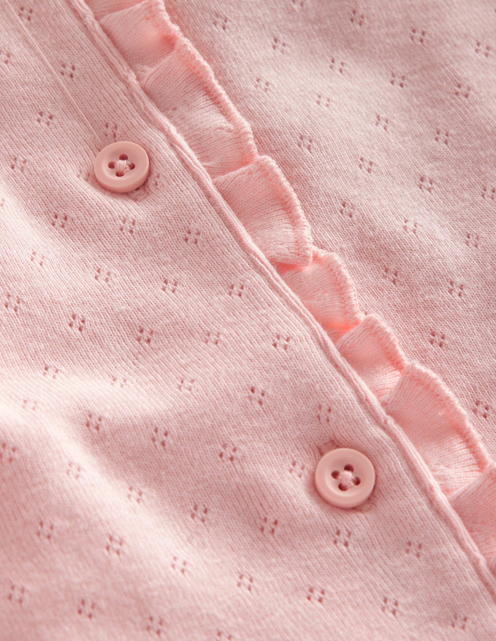 Pointelle Cardigan-Provence Dusty Pink - Image 3
