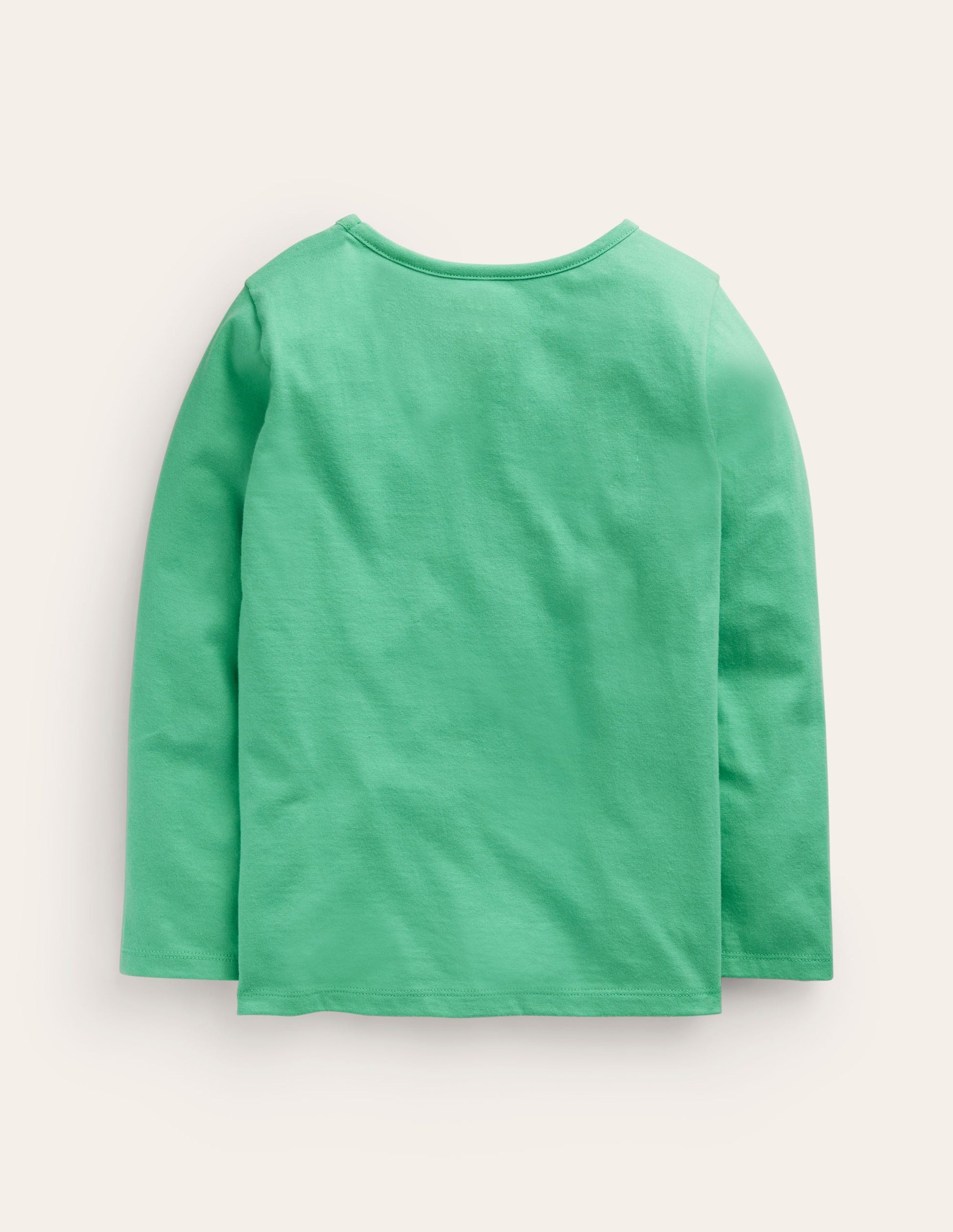 Puff Sleeve Appliqué T-shirt-Aloe Green Lamb-2