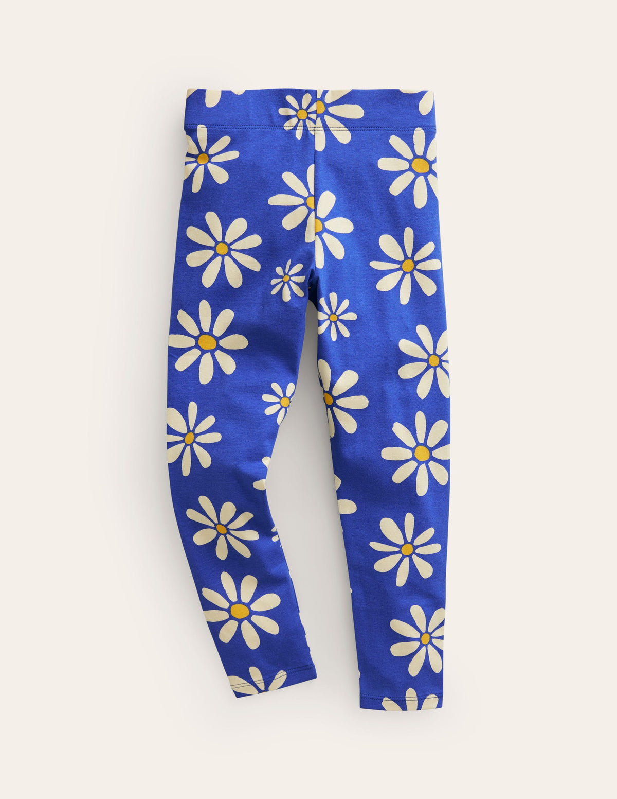 Fun Leggings-Sapphire Blue Daisies-1