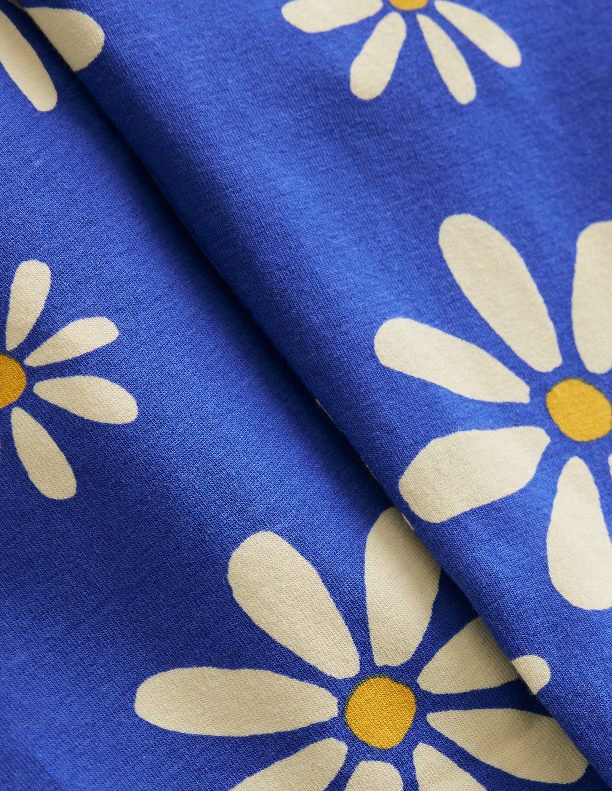 Fun Leggings-Sapphire Blue Daisies-3