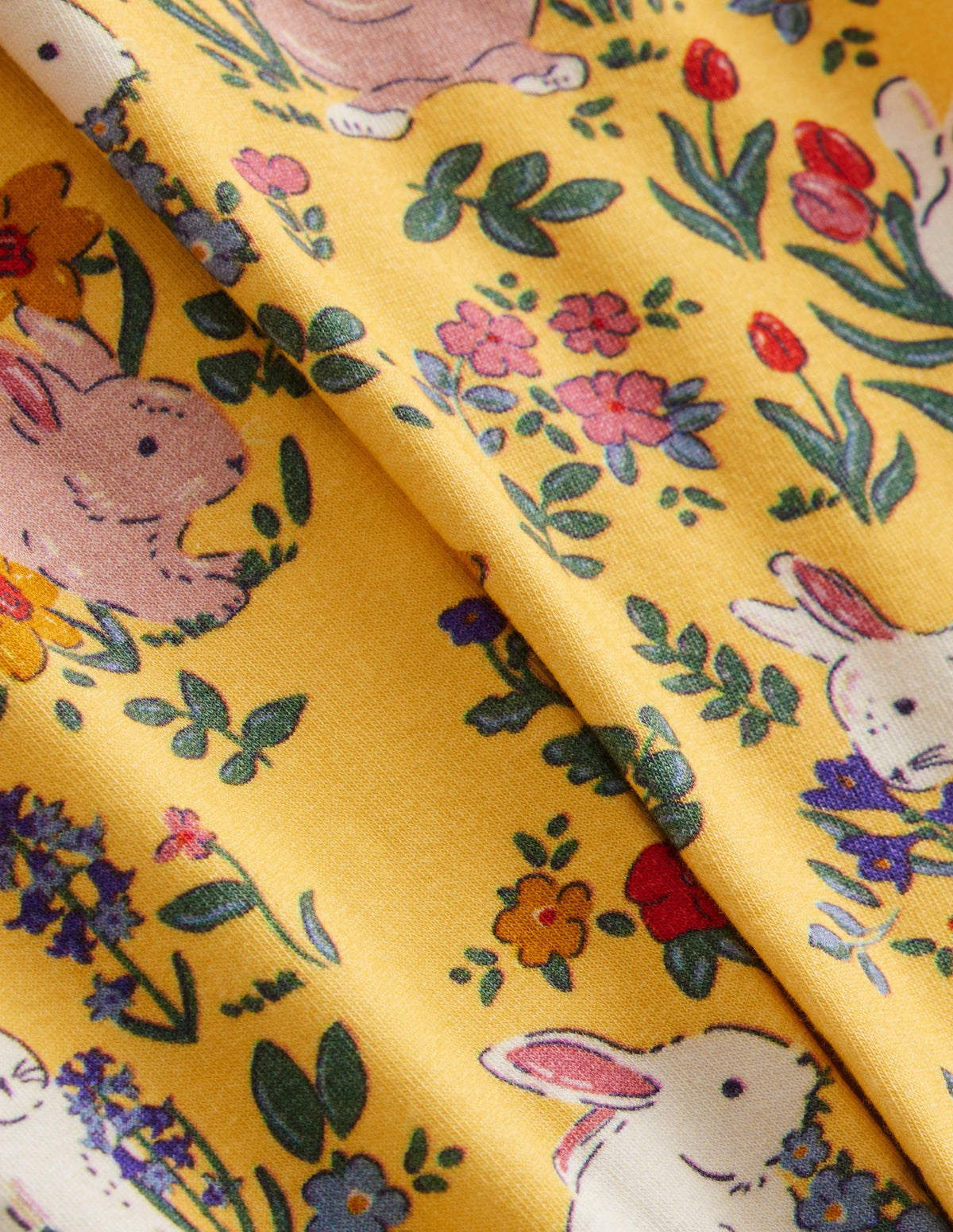 Fun Leggings-Spring Yellow Bunny - Image 3