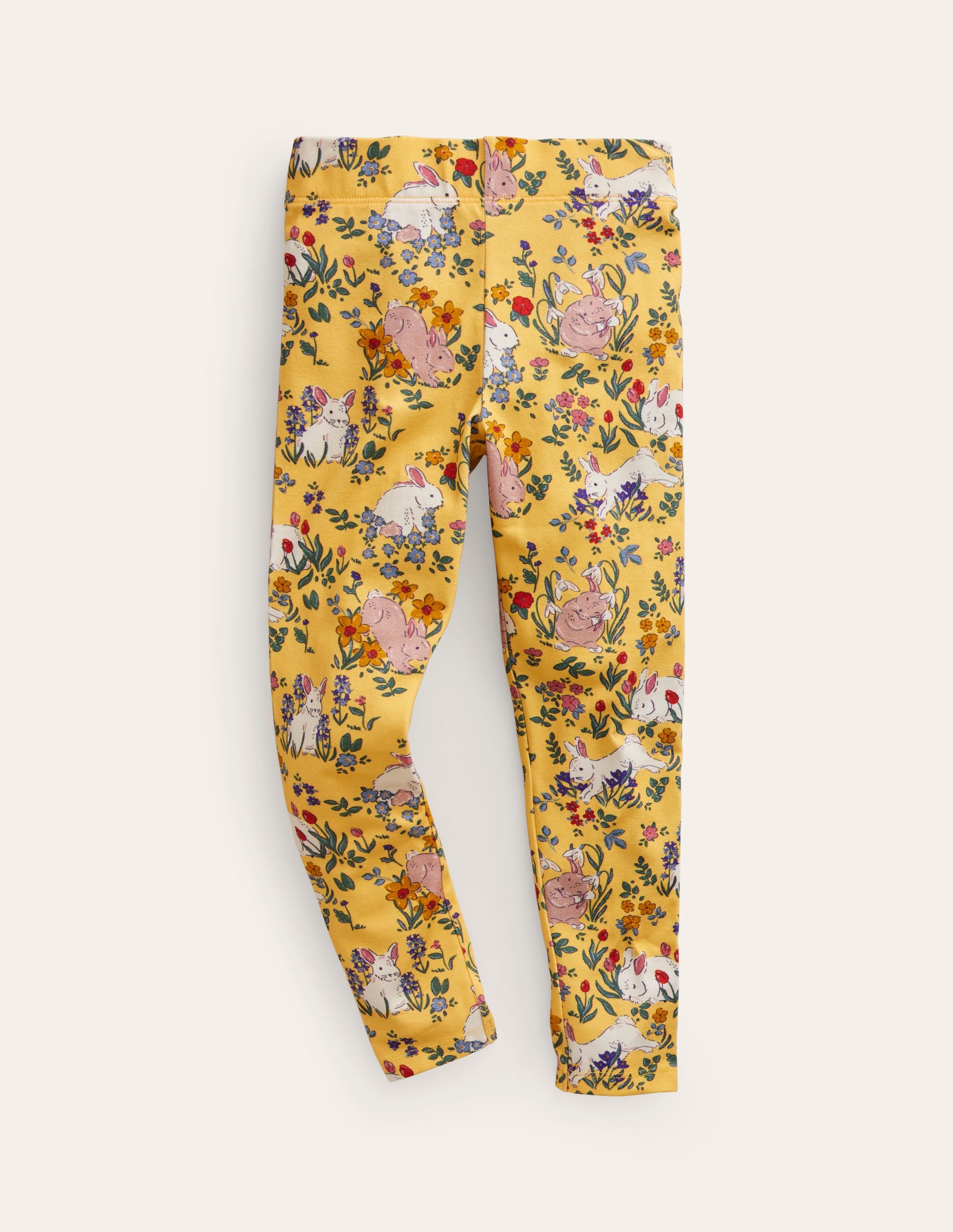 Fun Leggings-Spring Yellow Bunny - Image 1