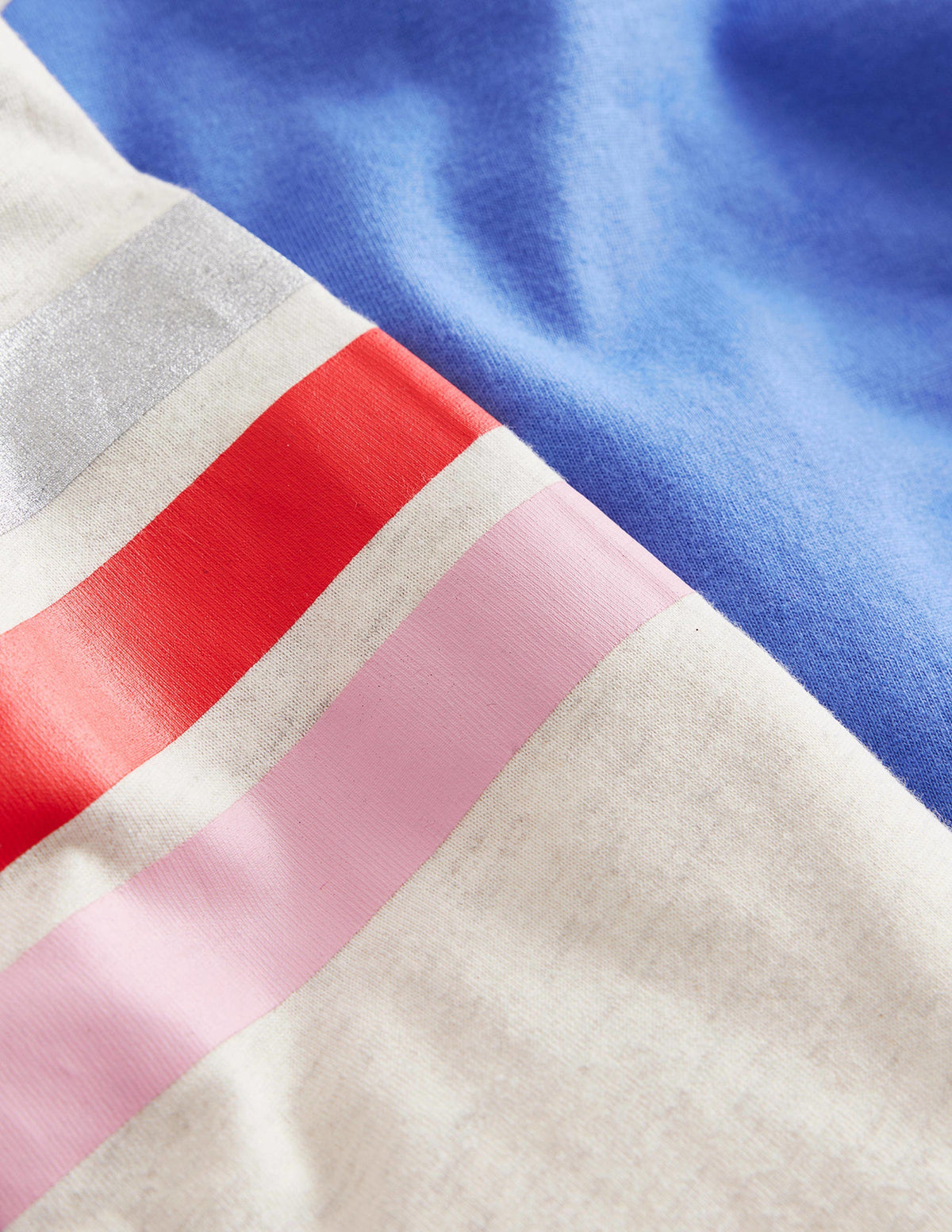 Colourblock Raglan T-shirt-Surf blue/Oatmeal - Image 3
