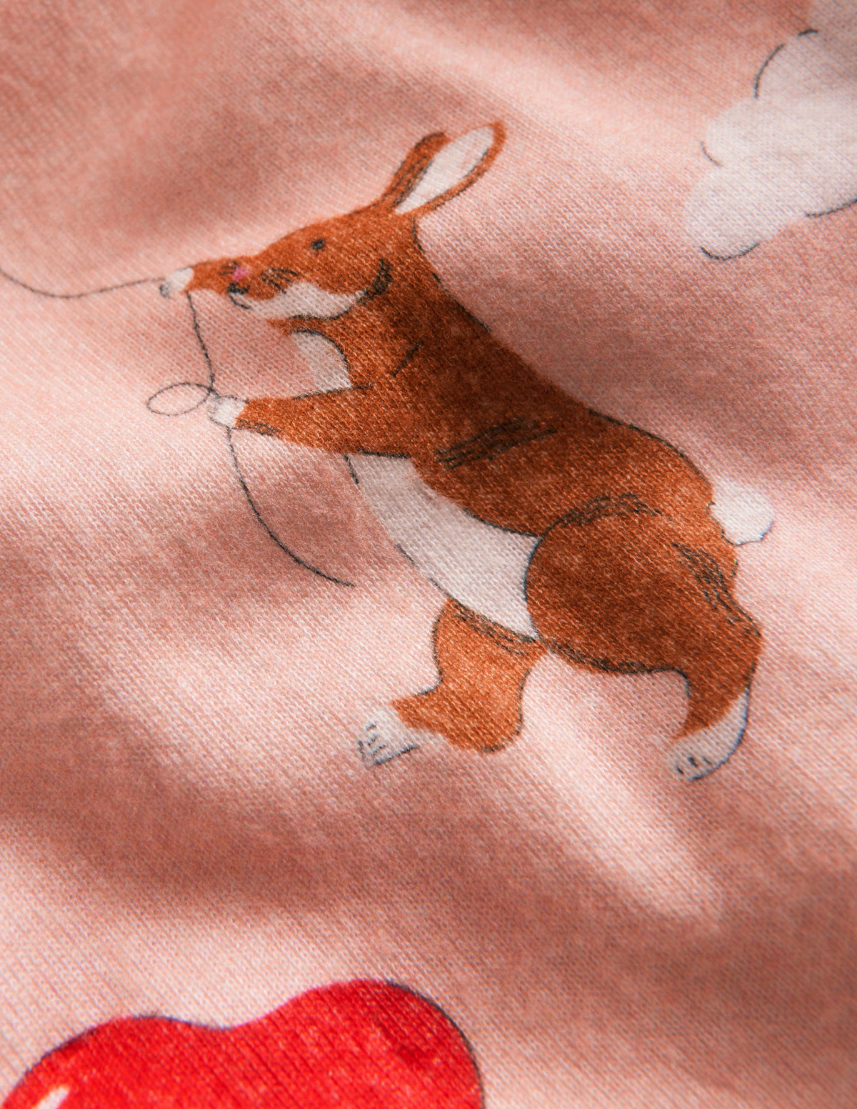 Snug Long John Pajamas-Ballet Pink Bunnies-3
