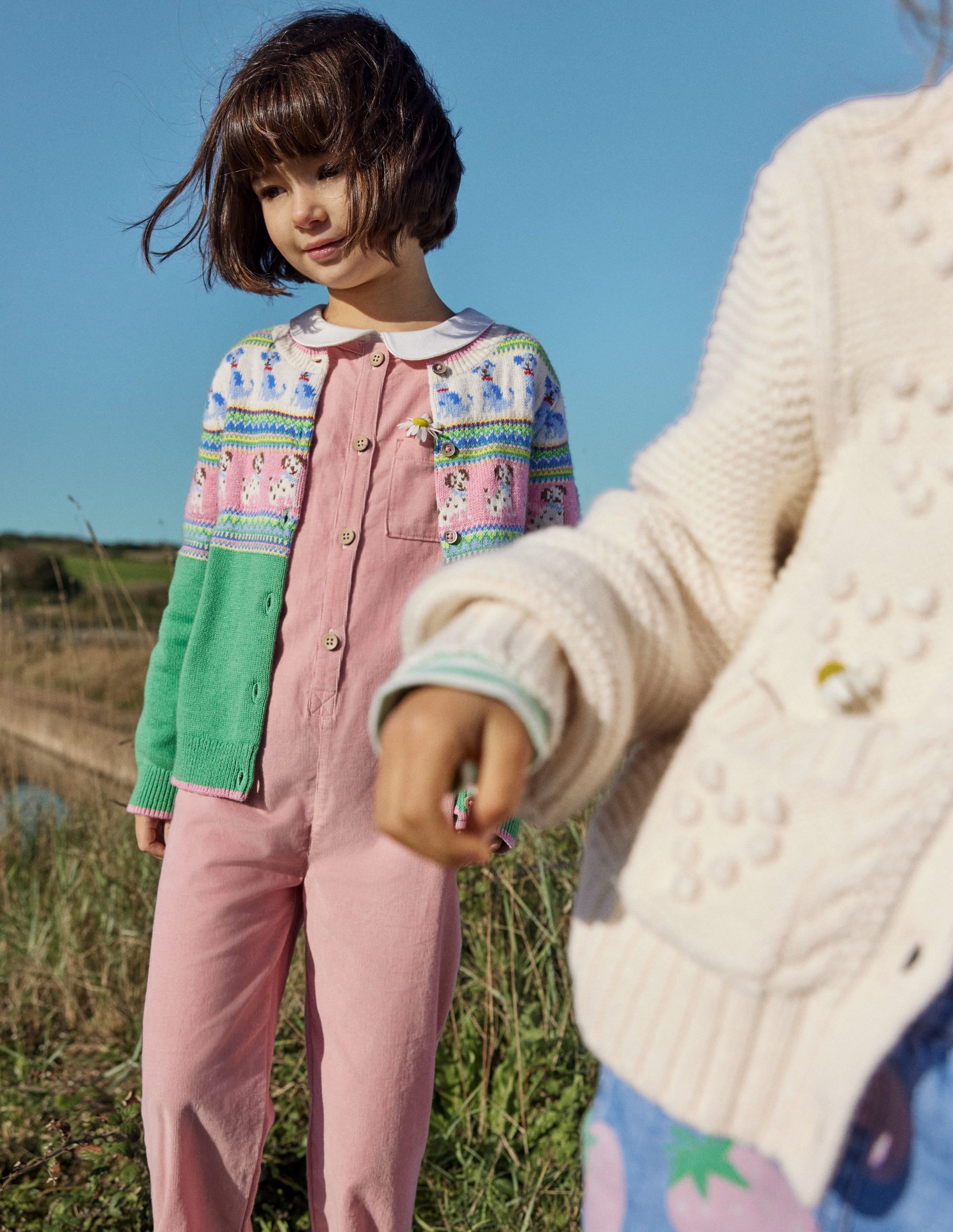 Cord Jumpsuit-Almond Pink - Image 4