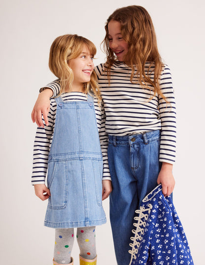 Overall Dress-Mid Vintage Denim-4