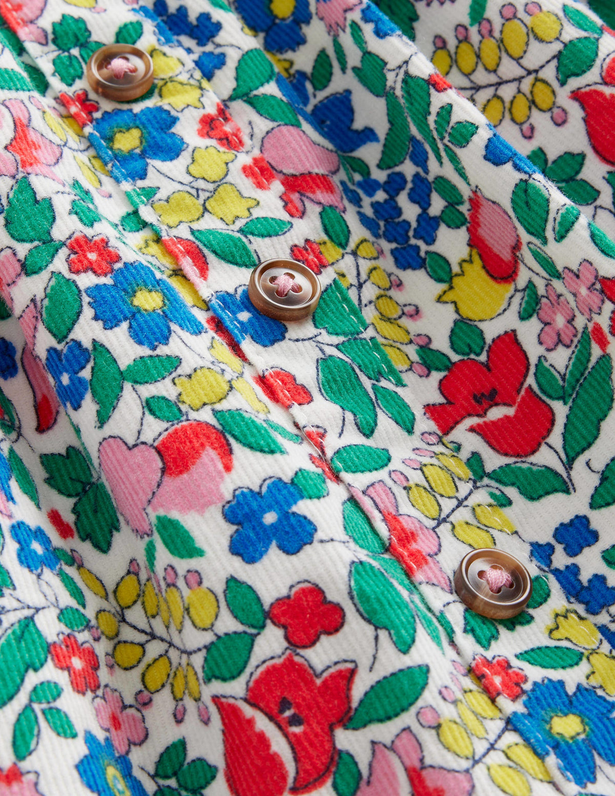 Cord Twirly Skirt-Multi Flowerbed - Image 3