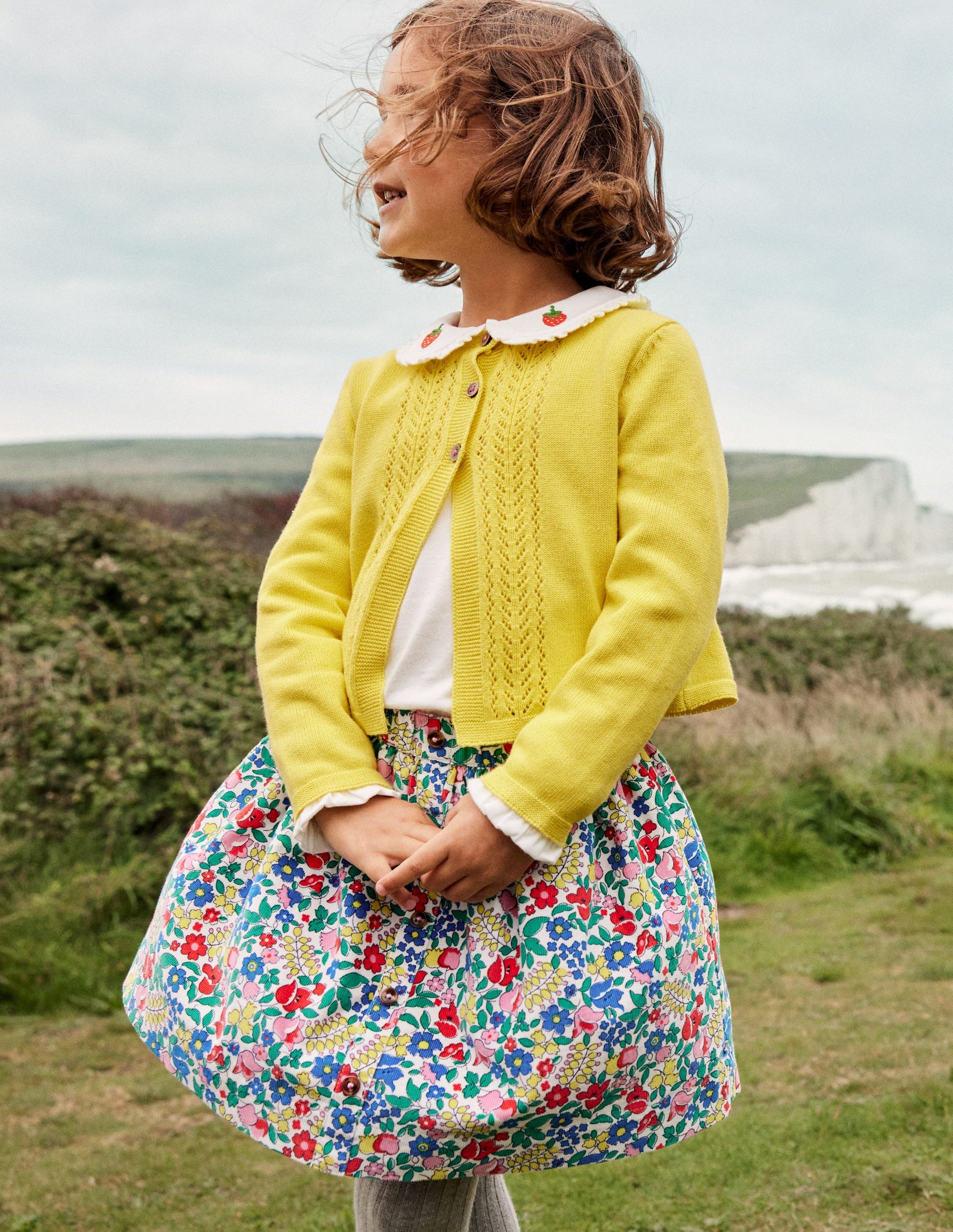 Cord Twirly Skirt-Multi Flowerbed-4