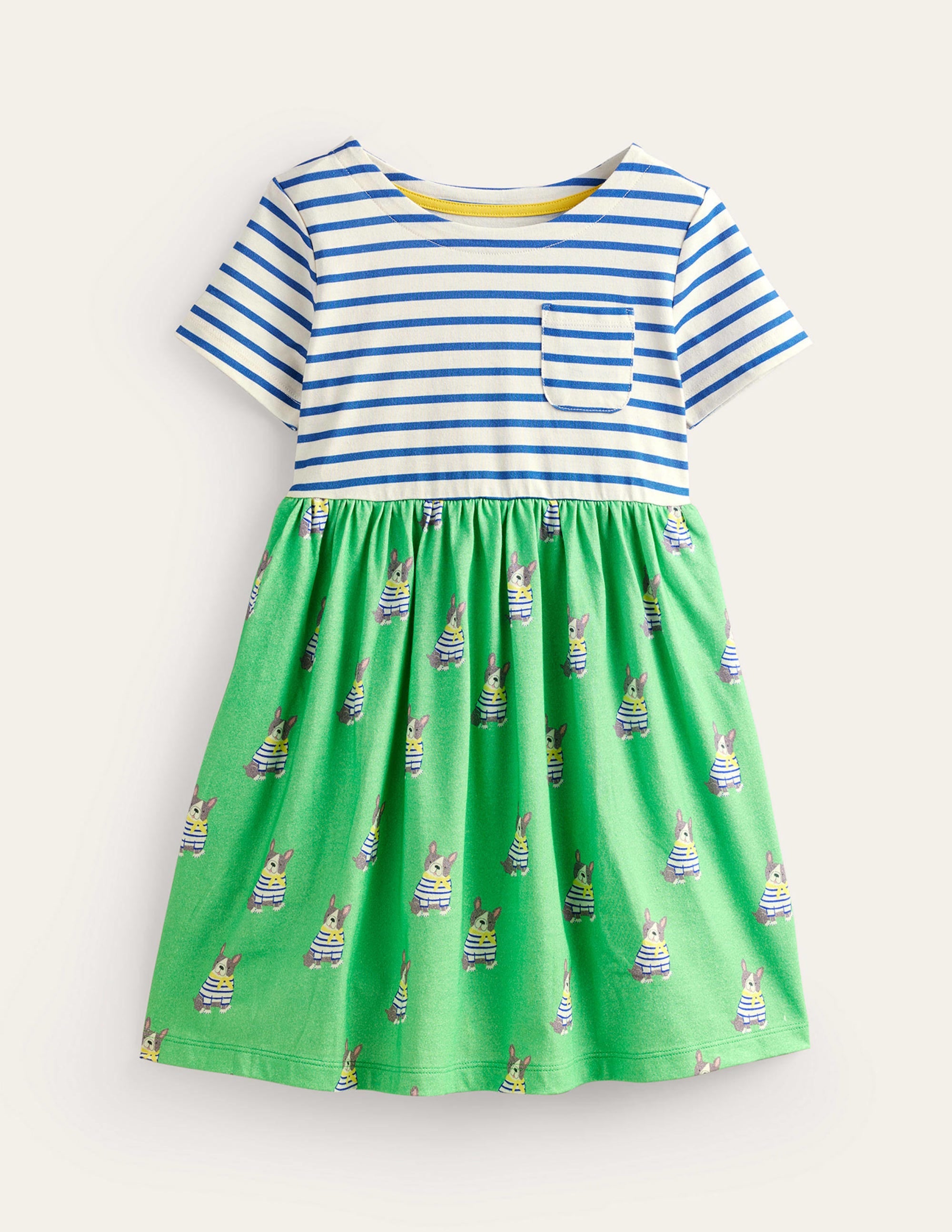 Hotchpotch Jersey dress-Pea Green Small Dogs - Image 1