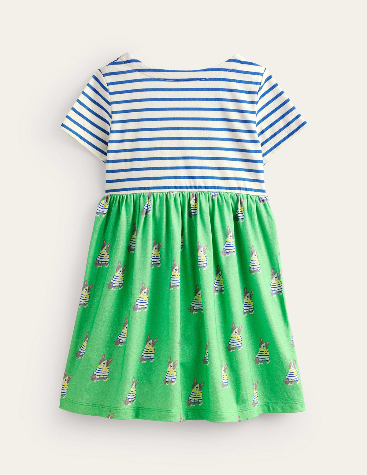 Hotchpotch Jersey dress-Pea Green Small Dogs - Image 2