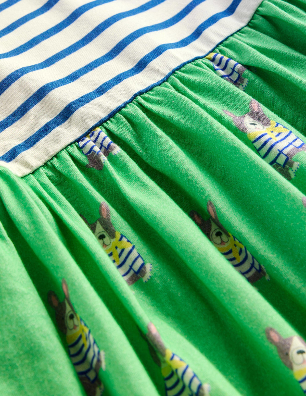 Hotchpotch Jersey dress-Pea Green Small Dogs - Image 3