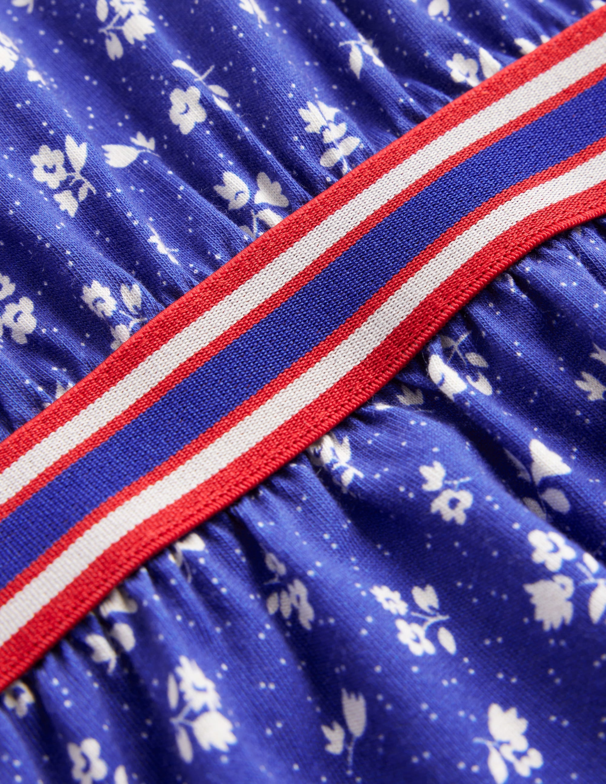Blouson Sleeve Printed Dress-College Navy Spring - Image 3