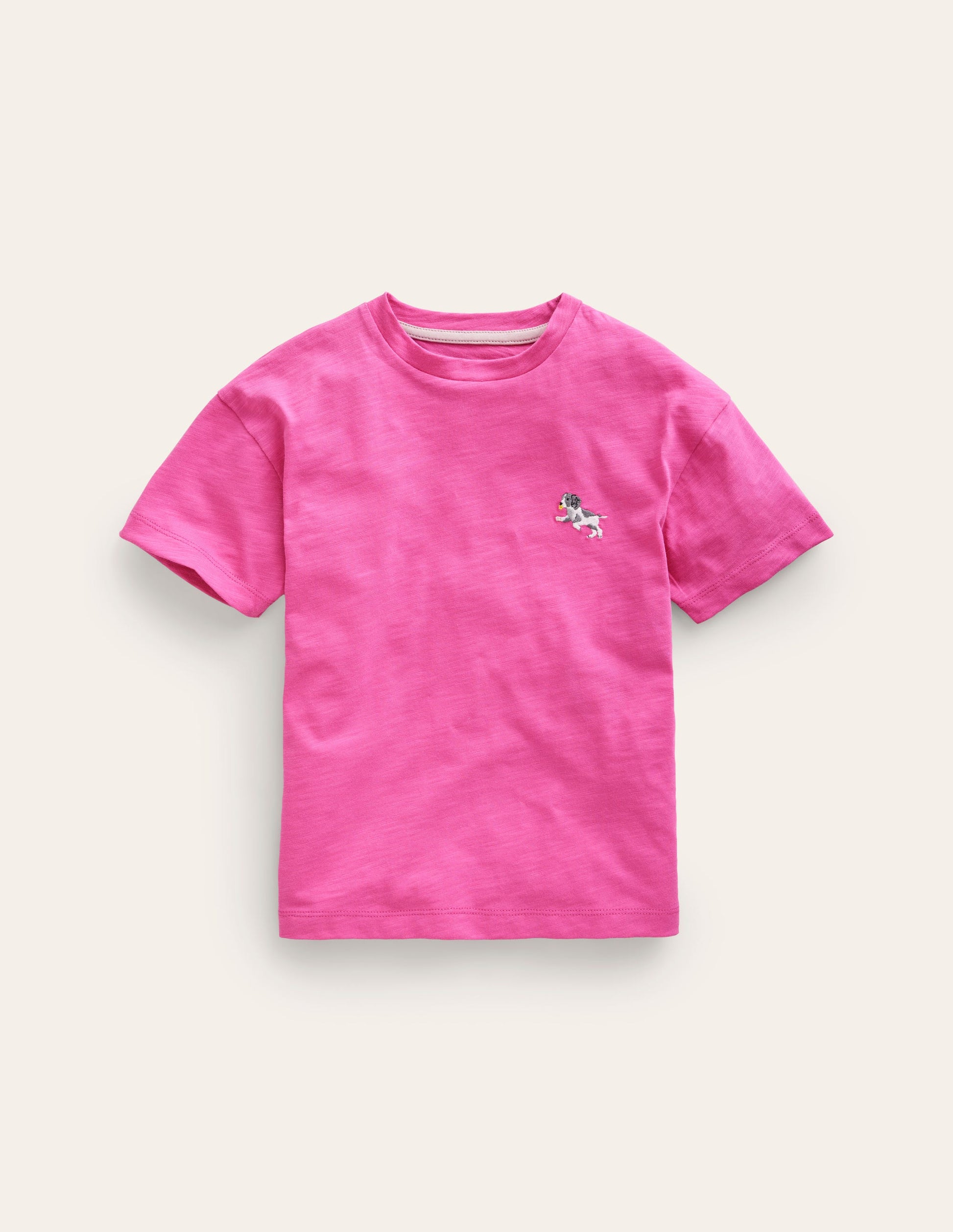 Embroidered Logo T-Shirt-Strawberry Ice Dog-1