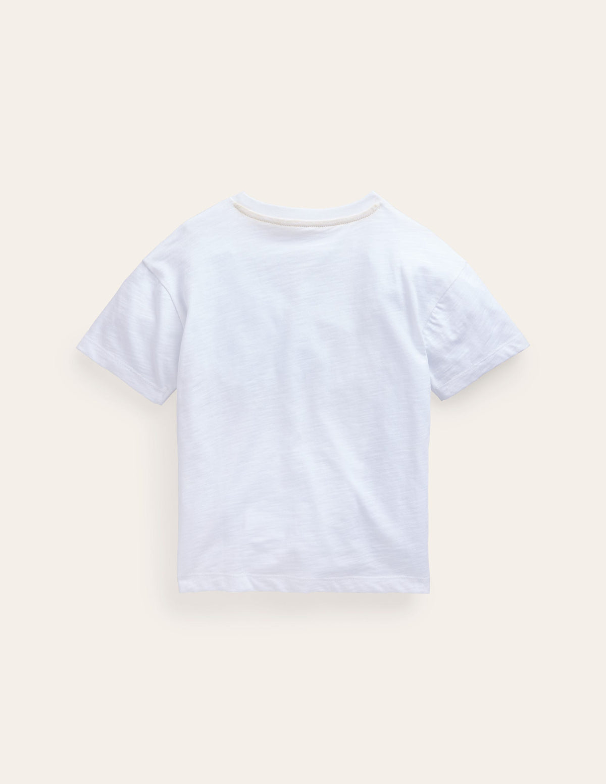 Embroidered Logo T-Shirt-White Rainbow-2