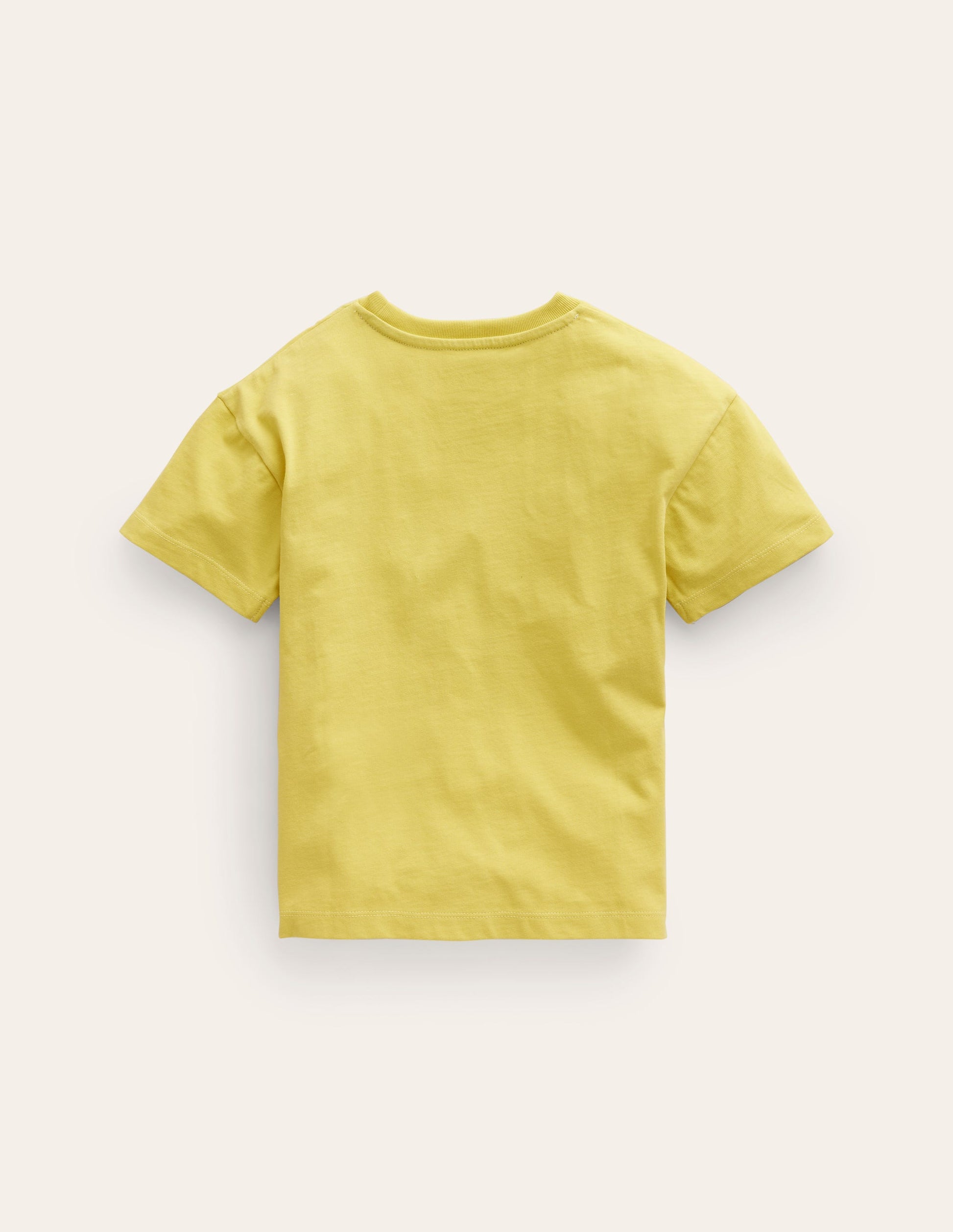 Embroidered Logo T-Shirt-Zest Yellow Dinosaur-2