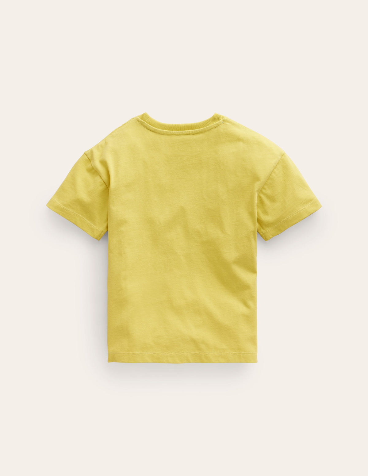 Embroidered Logo T-Shirt-Zest Yellow Dinosaur - Image 2